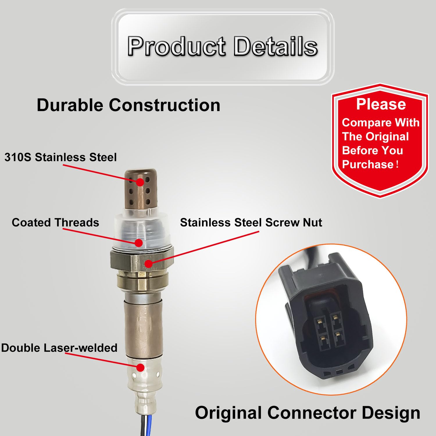 Amazon.com: TINJO Oxygen O2 Sensor Z601-18-861A Upstream